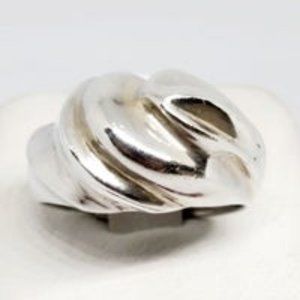 Real .925 Sterling Silver Dome Ring